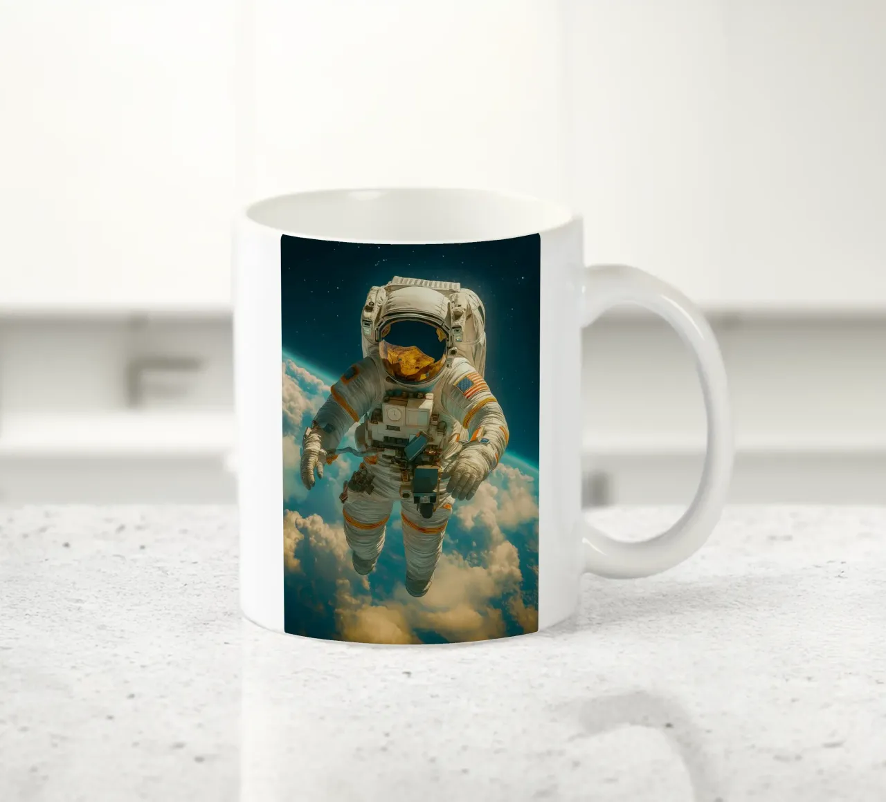 Astronauti nel cielo tazza in ceramica da tamarind