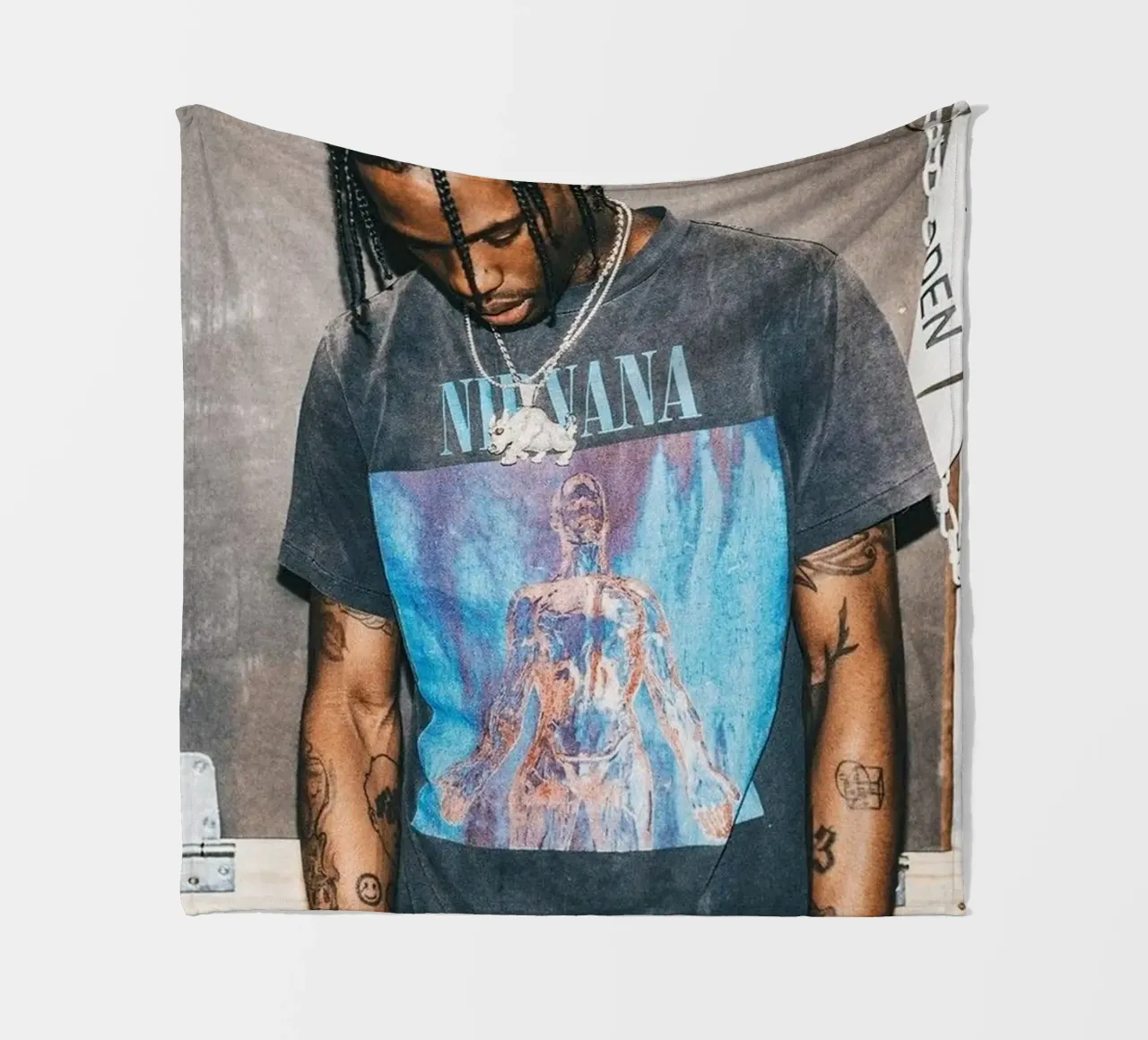 Handsome Travis Scott In Here coperta in pile da IGOR G