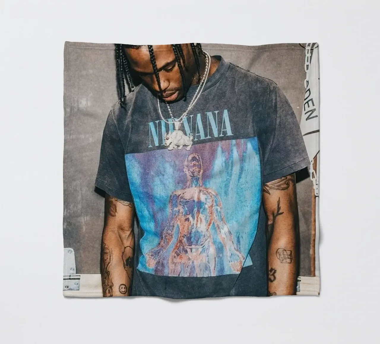 Handsome Travis Scott In Here coperta in pile da IGOR G