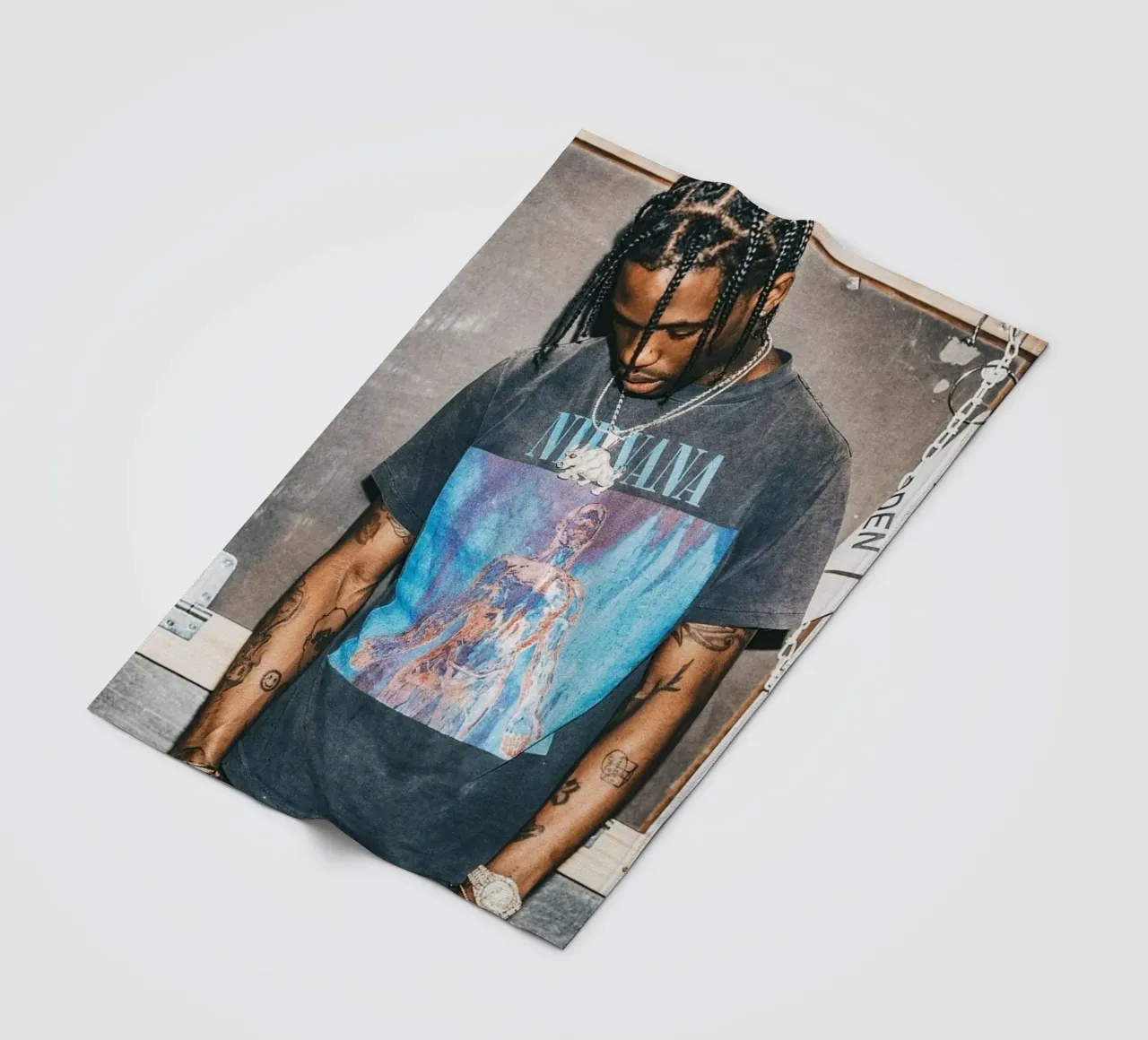 Handsome Travis Scott In Here coperta in pile da IGOR G
