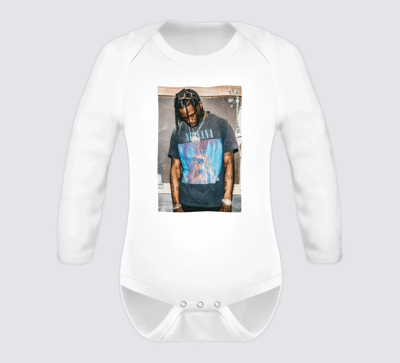 Handsome Travis Scott In Here body neonato maniche lunghe da IGOR G