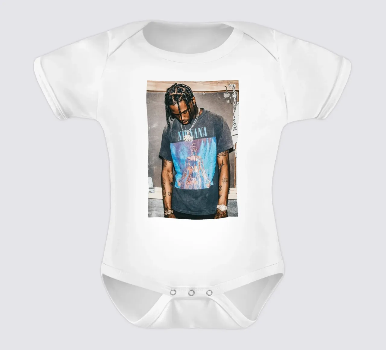 Handsome Travis Scott In Here body neonato maniche corte da IGOR G