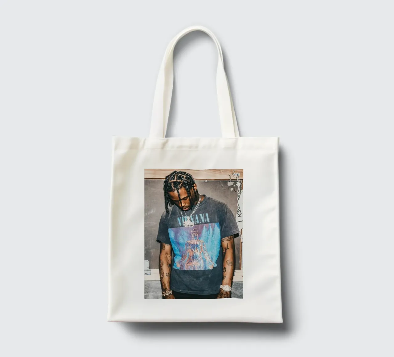 Handsome Travis Scott In Here borsa in juta da IGOR G