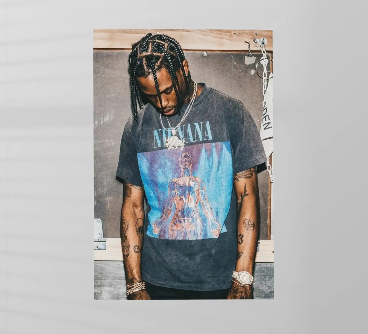 Handsome Travis Scott In Here lámina retroiluminada de IGOR G