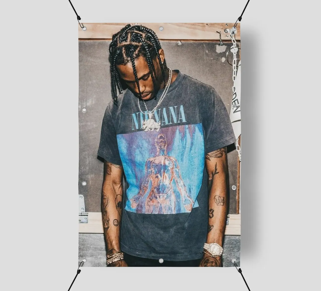 Handsome Travis Scott In Here telo in pvc da IGOR G
