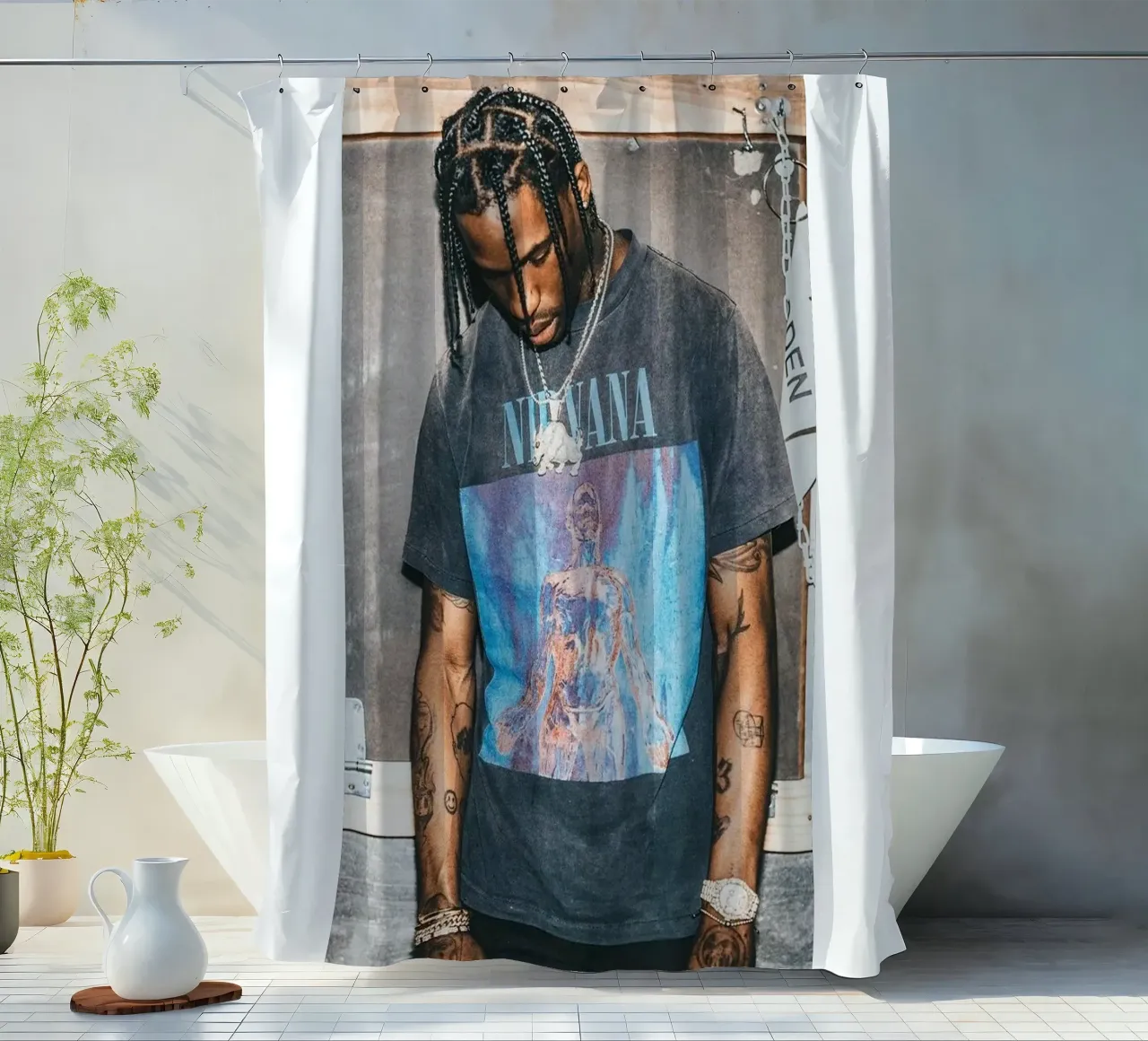 Handsome Travis Scott In Here tenda da doccia da IGOR G