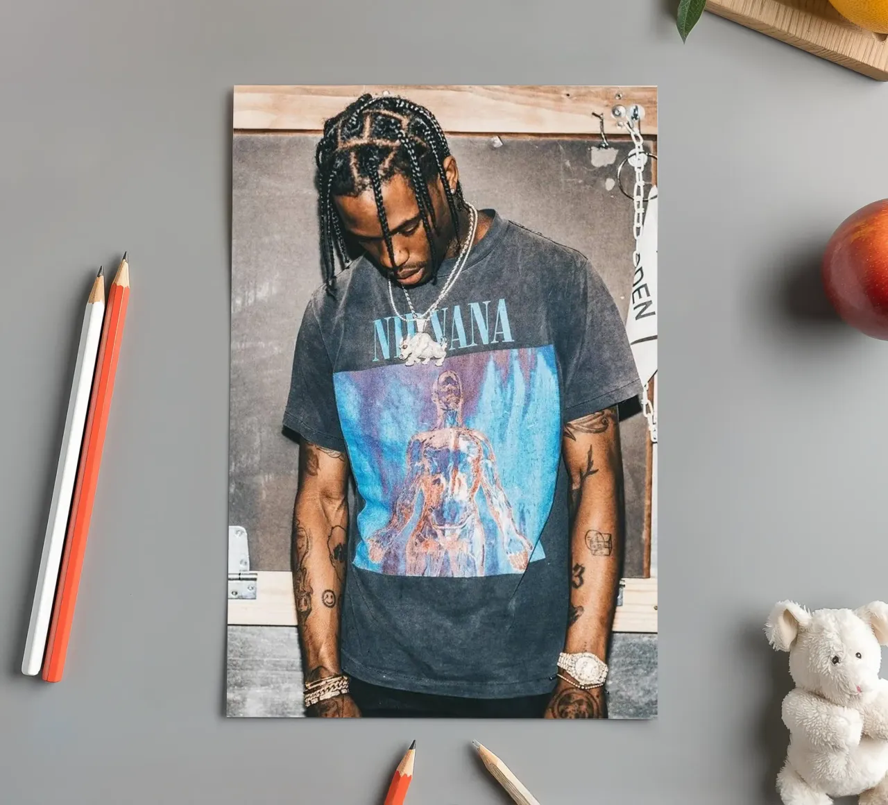 Handsome Travis Scott In Here foglio adesivo da IGOR G