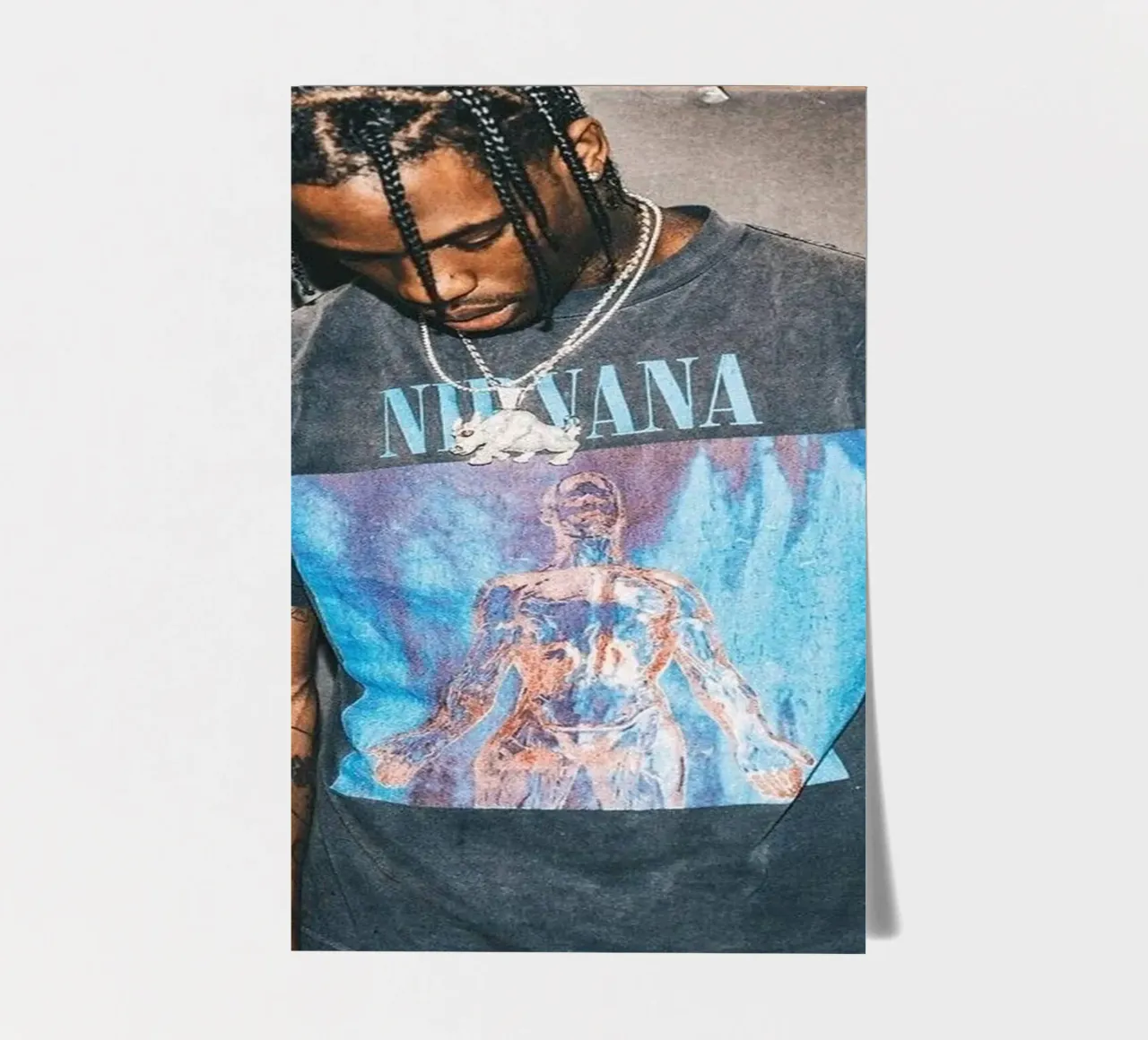 Handsome Travis Scott In Here foglio adesivo da IGOR G