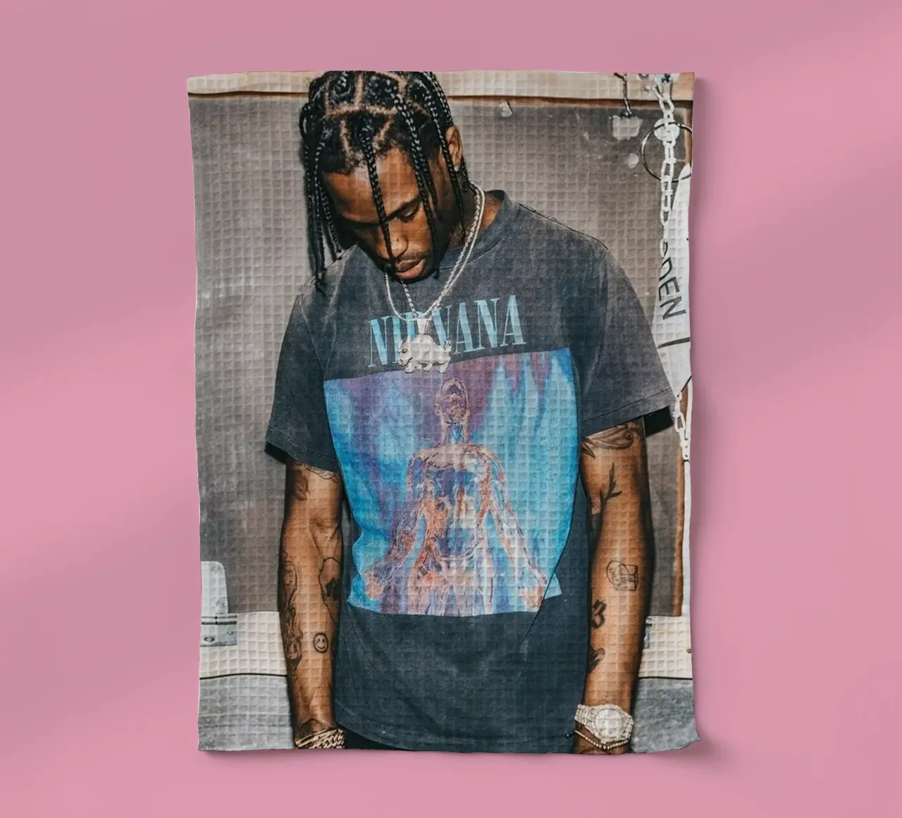 Handsome Travis Scott In Here canovaccio da cucina da IGOR G