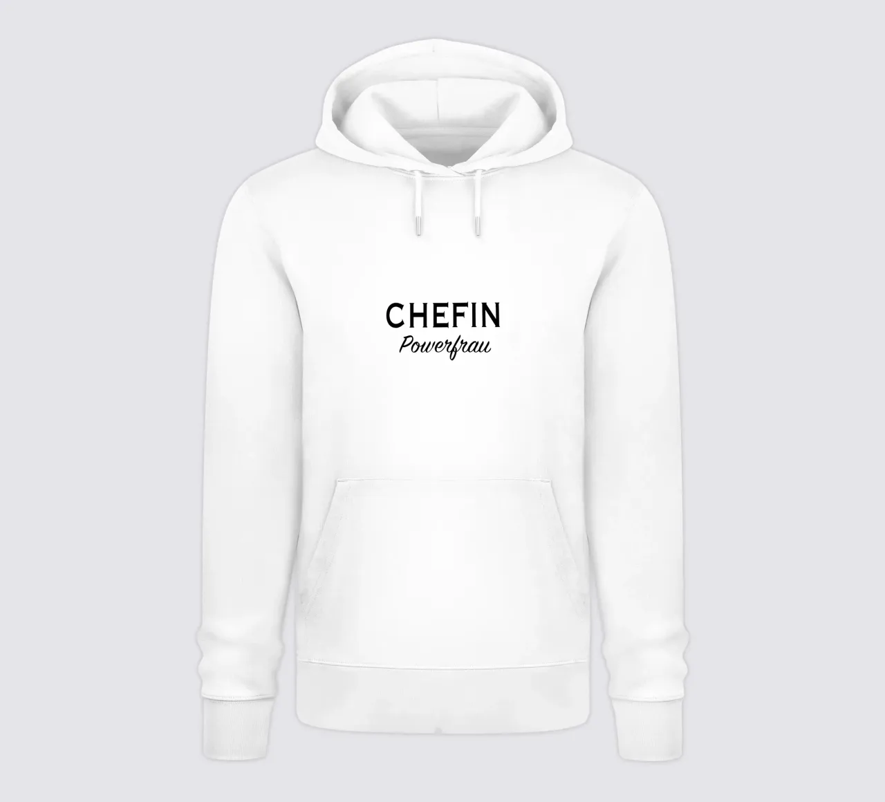 Chefin powerfrau testo II felpa con cappuccio da gulsengunel
