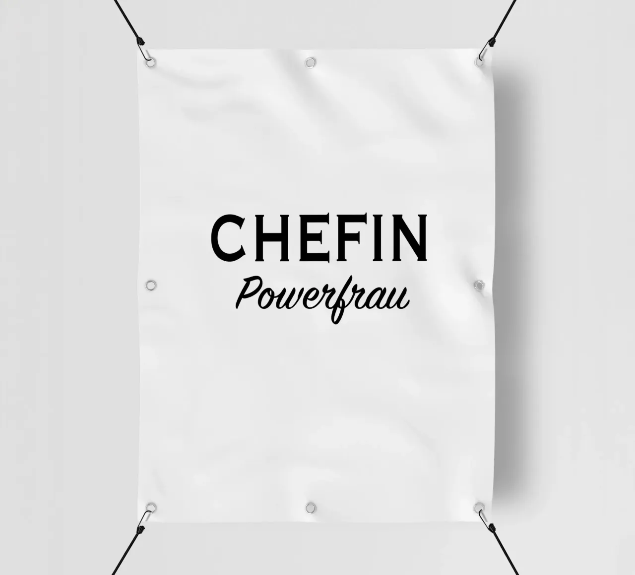 Chefin powerfrau testo II telo in pvc da gulsengunel