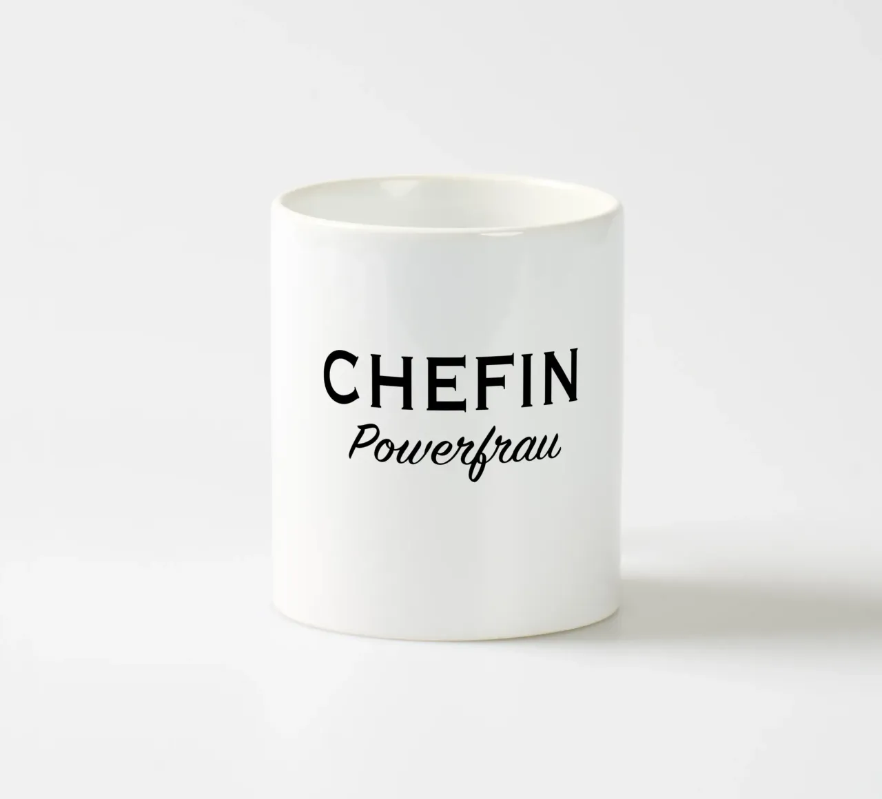 Chefin powerfrau testo II tazza in ceramica da gulsengunel