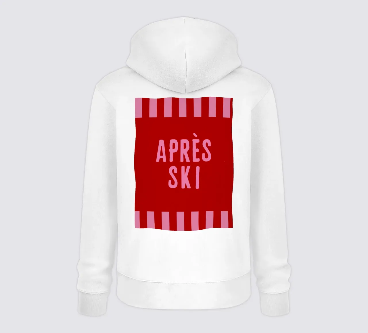 Apre`s Ski Rosa su Rosso felpa con cappuccio da Alisa Knöß