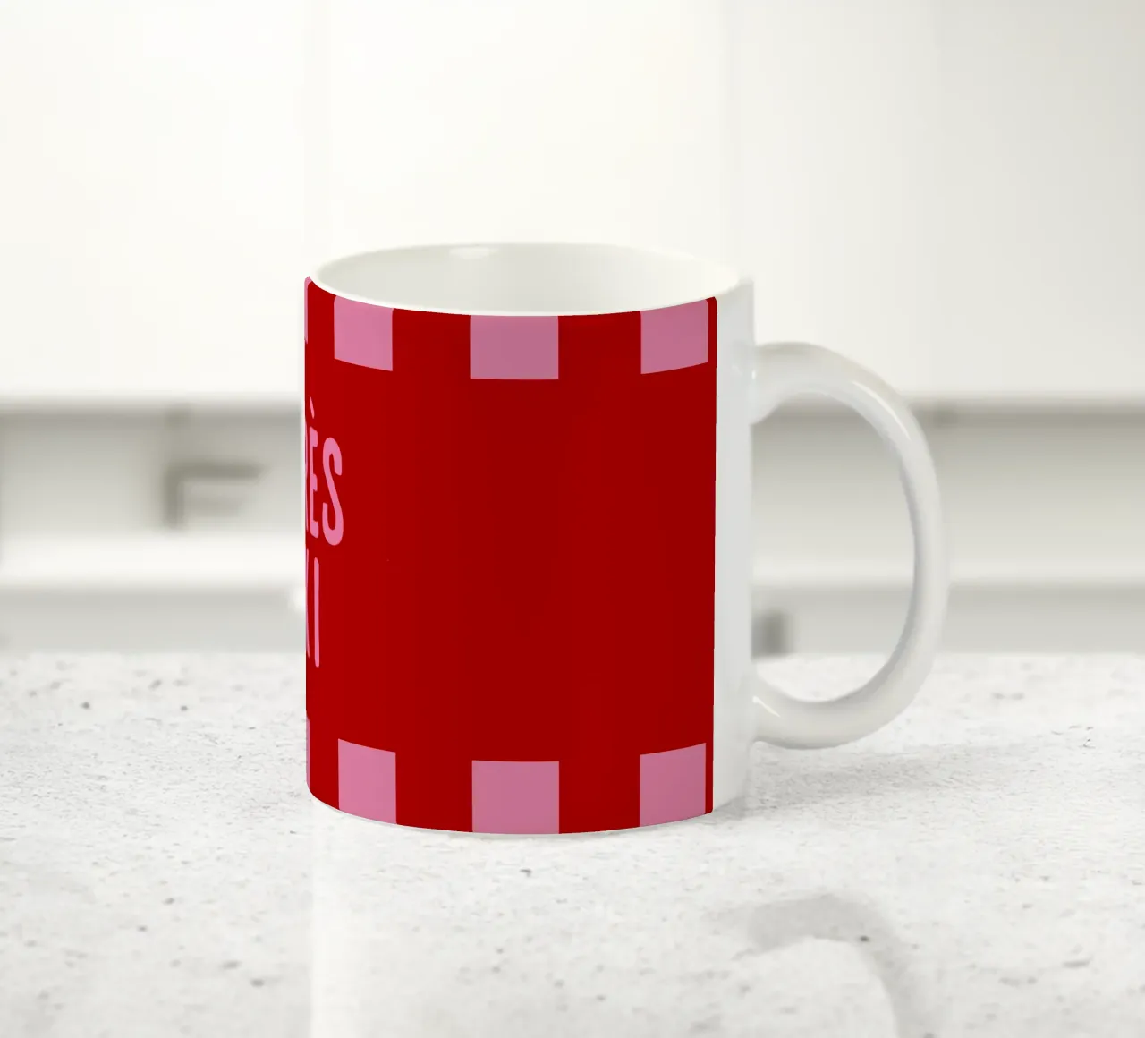 Apre`s Ski Rosa su Rosso tazza in ceramica da Alisa Knöß