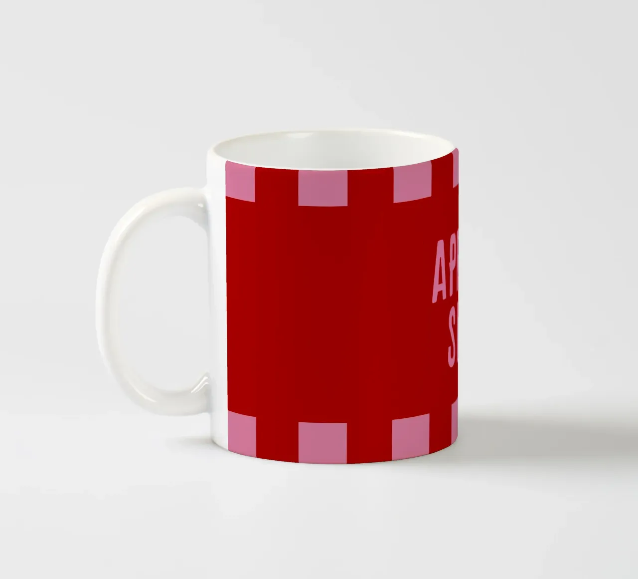 Apre`s Ski Rosa su Rosso tazza in ceramica da Alisa Knöß