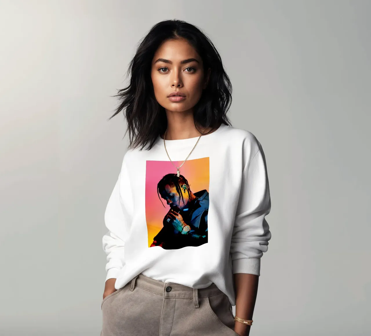 Tatto STyle Travis Scott Poster felpa da IGOR G