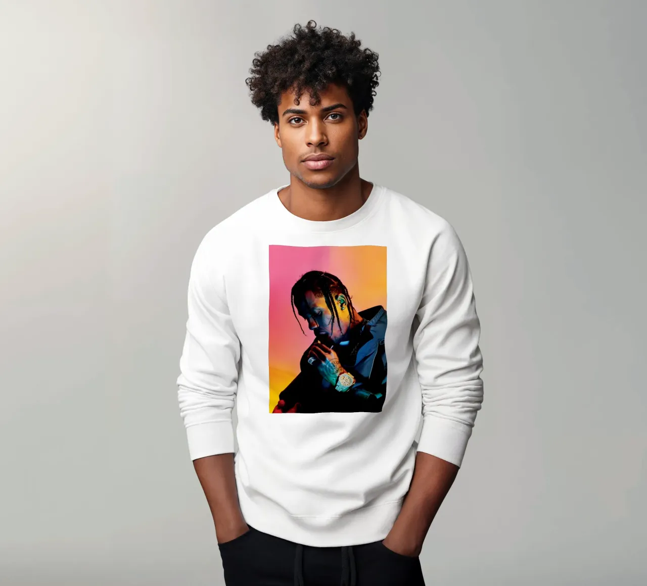 Tatto STyle Travis Scott Poster felpa da IGOR G