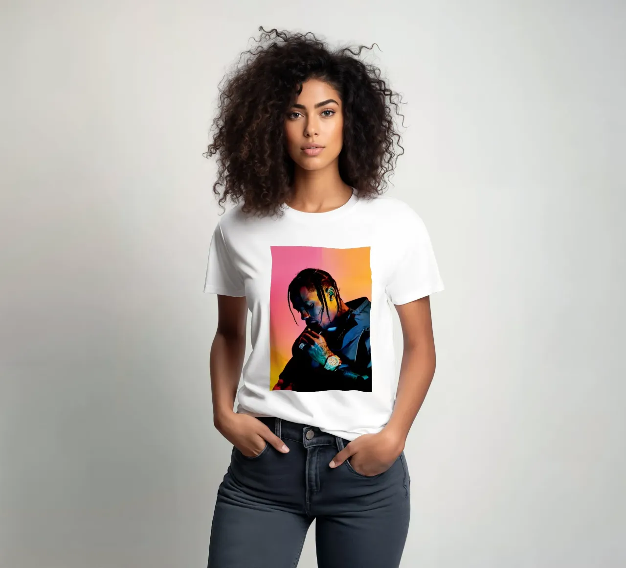 Tatto STyle Travis Scott Poster t-shirt da IGOR G