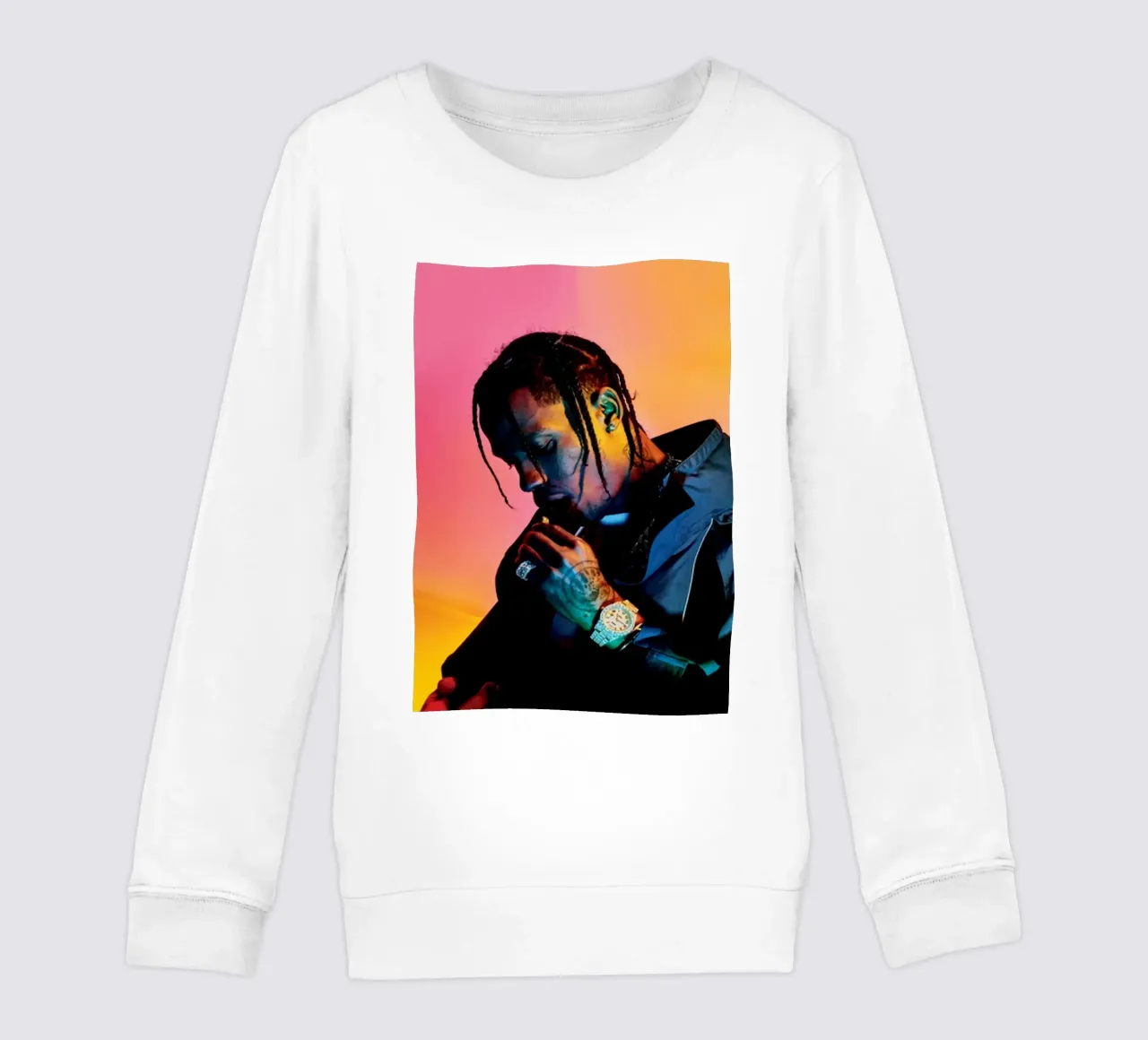 Tatto STyle Travis Scott Poster felpa bambino da IGOR G