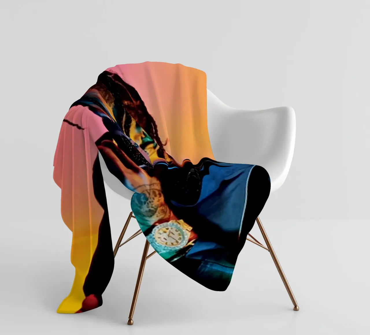 Tatto STyle Travis Scott Poster coperta in pile da IGOR G