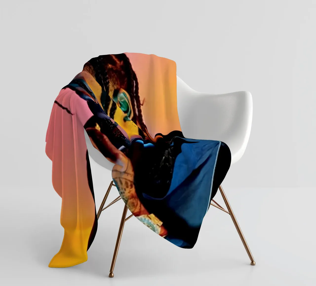 Tatto STyle Travis Scott Poster coperta in pile da IGOR G