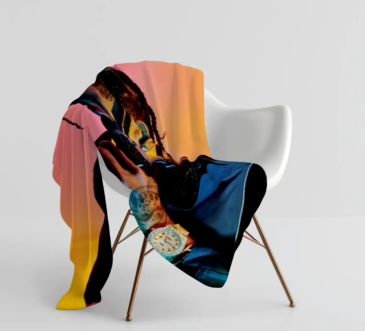 Tatto STyle Travis Scott Poster coperta in pile da IGOR G