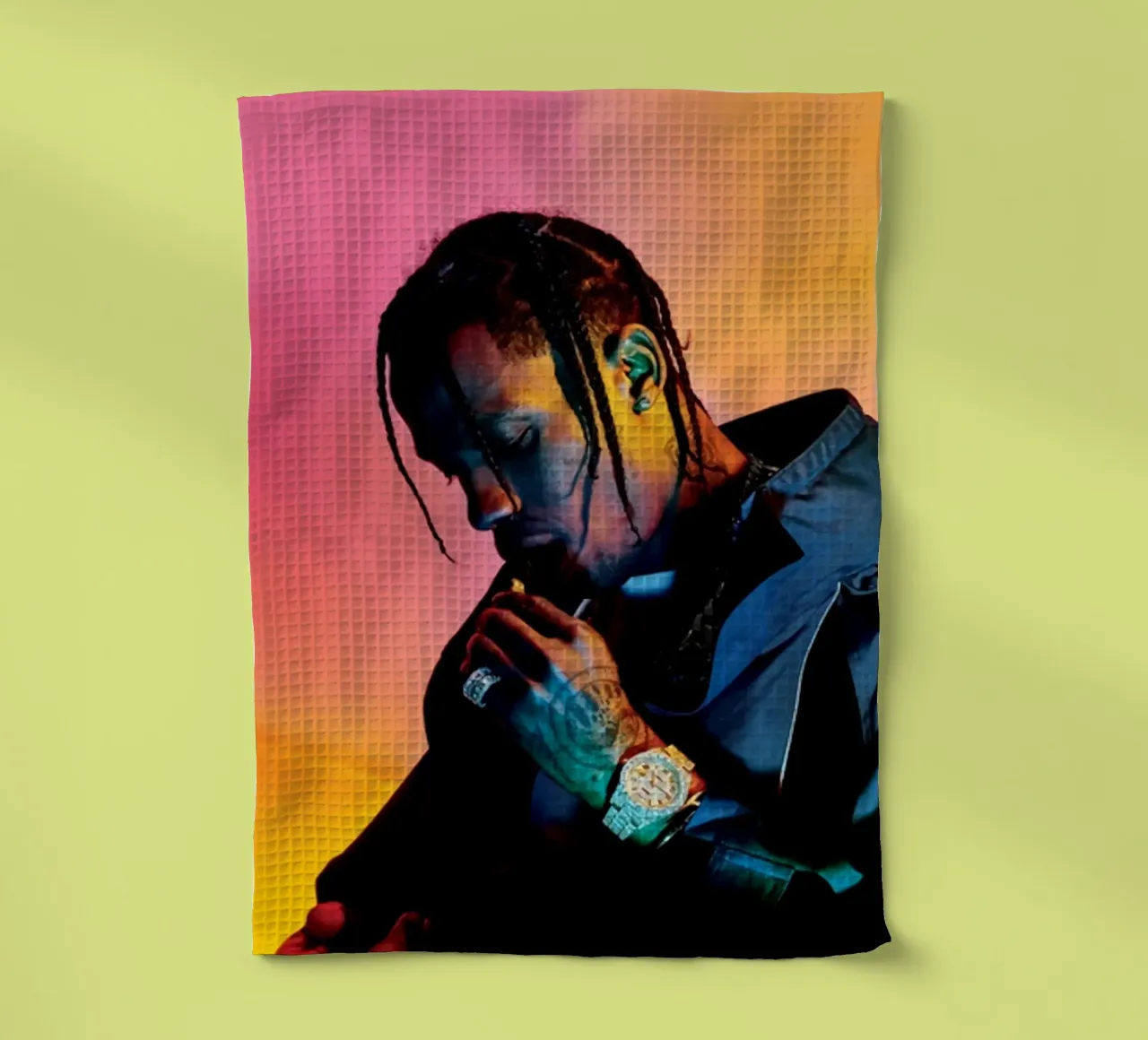Tatto STyle Travis Scott Poster canovaccio da cucina da IGOR G