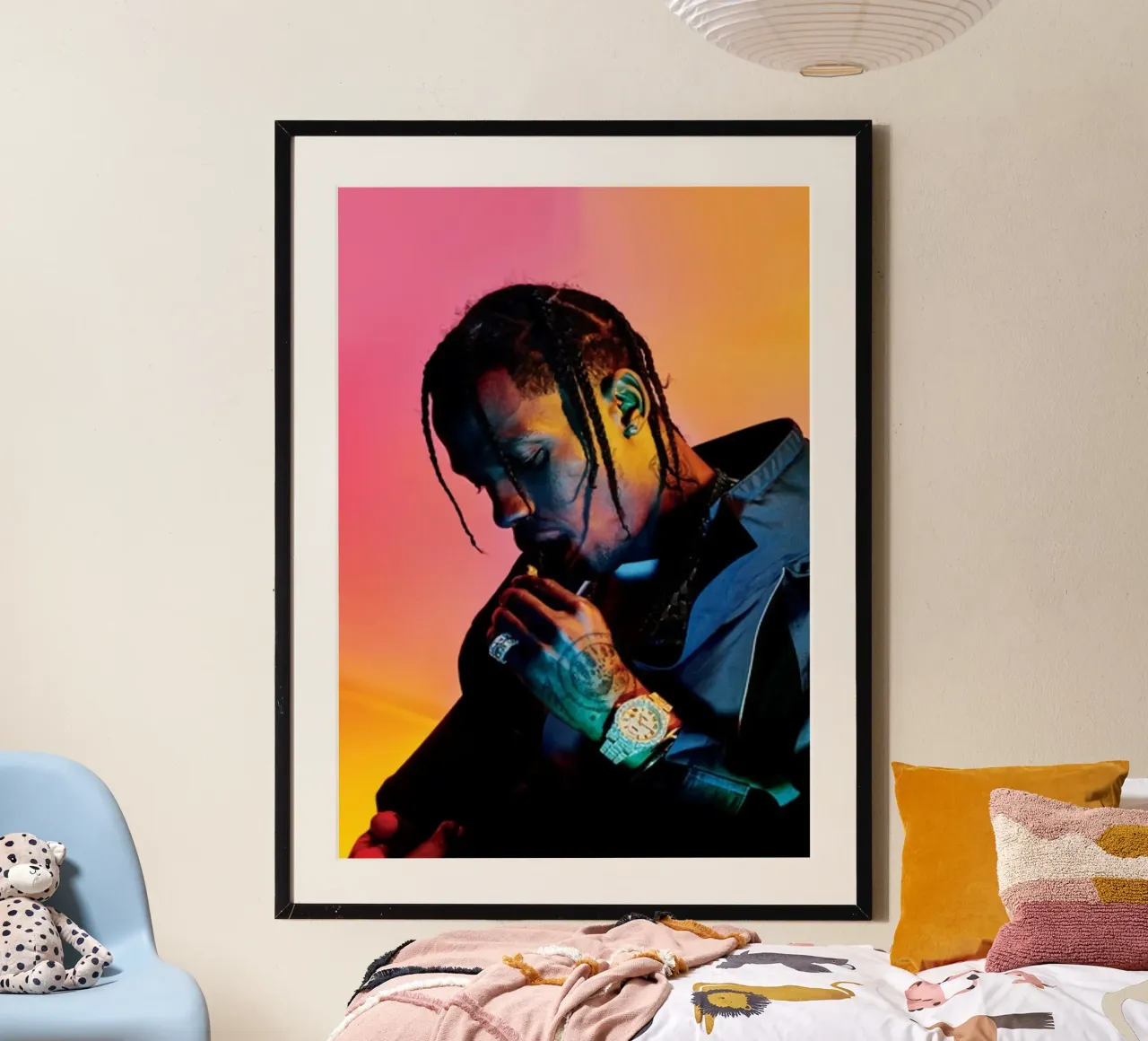 Tatto STyle Travis Scott Poster carta hahnemühle da IGOR G