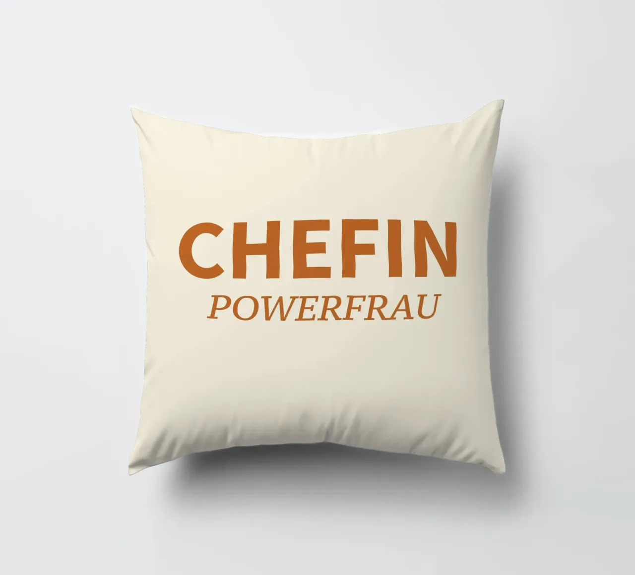 Testo Chefin powerfrau cuscino da gulsengunel