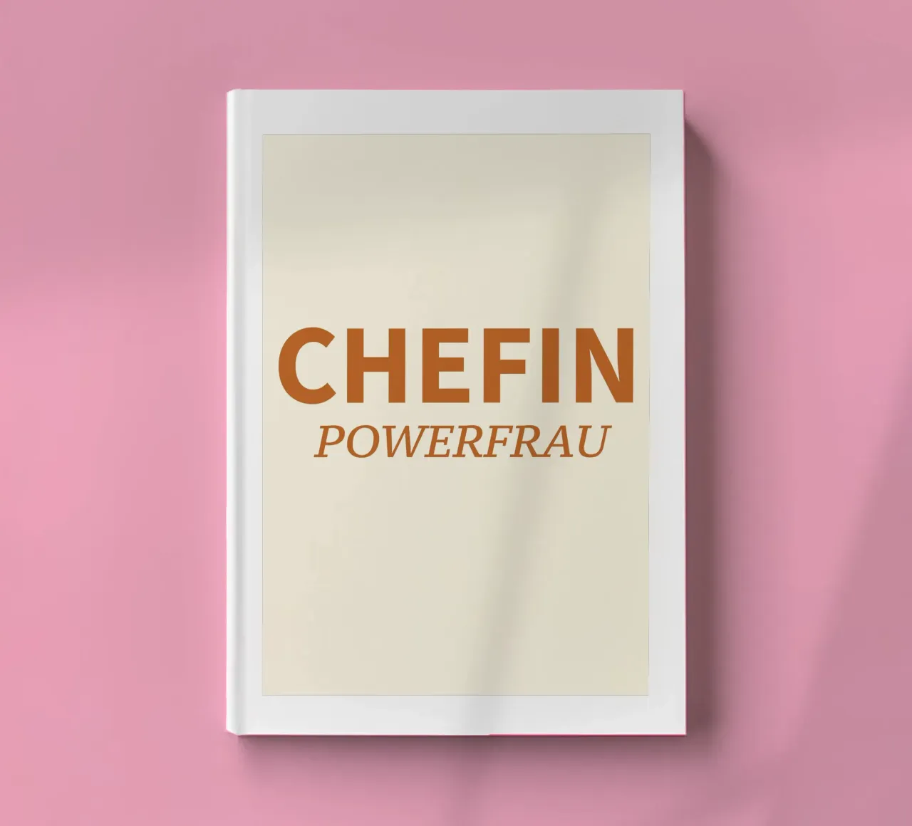 Chefin powerfrau text notebook by gulsengunel