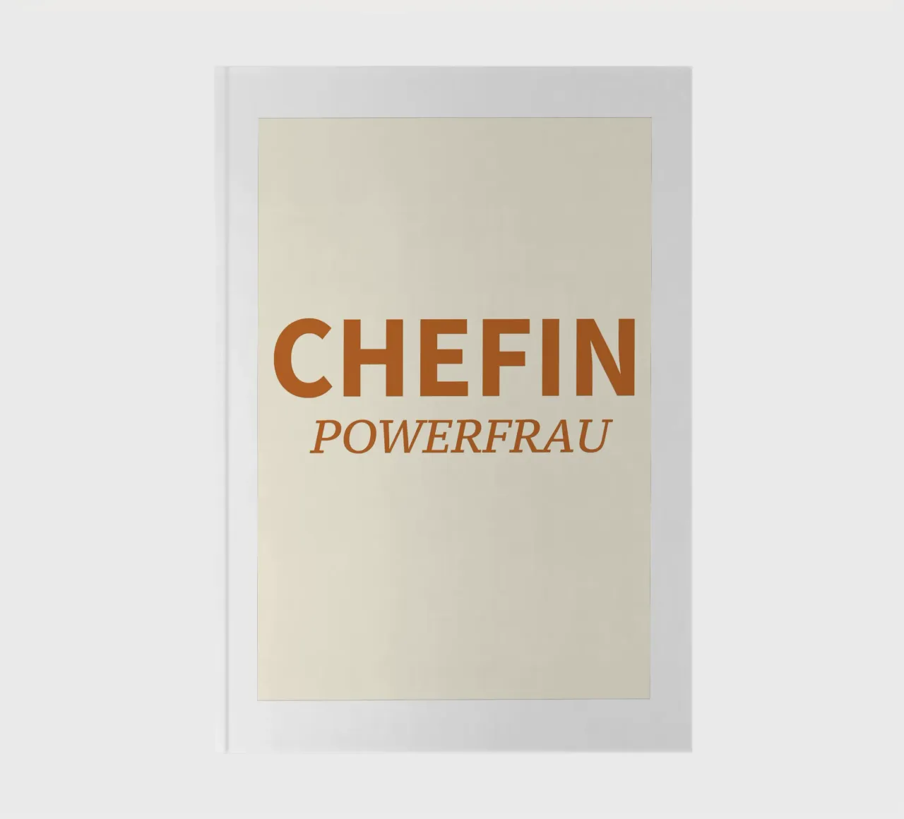 Chefin powerfrau text notebook by gulsengunel