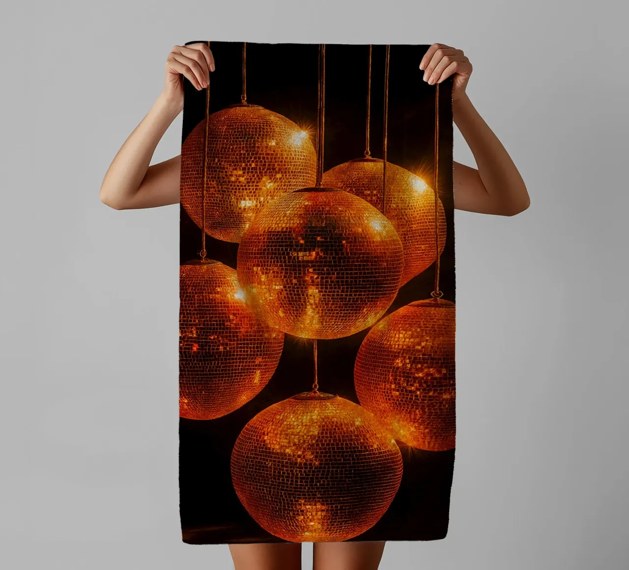 lampada a sfera da discoteca asciugamano da bagno da tamarind