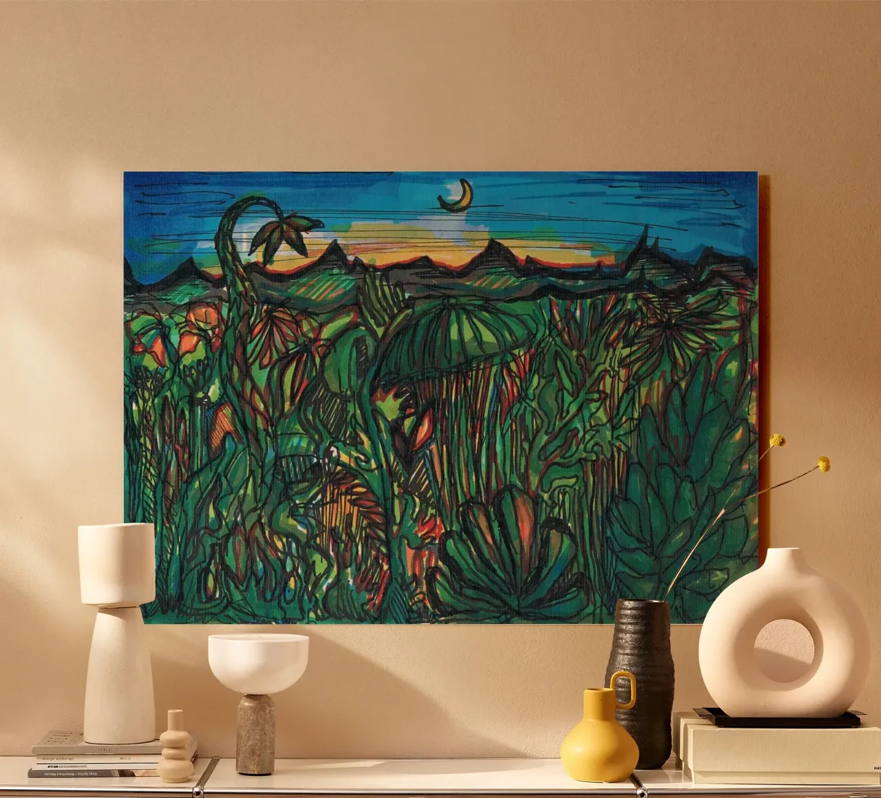 Night in the jungle alluminio dibond da sini-bini