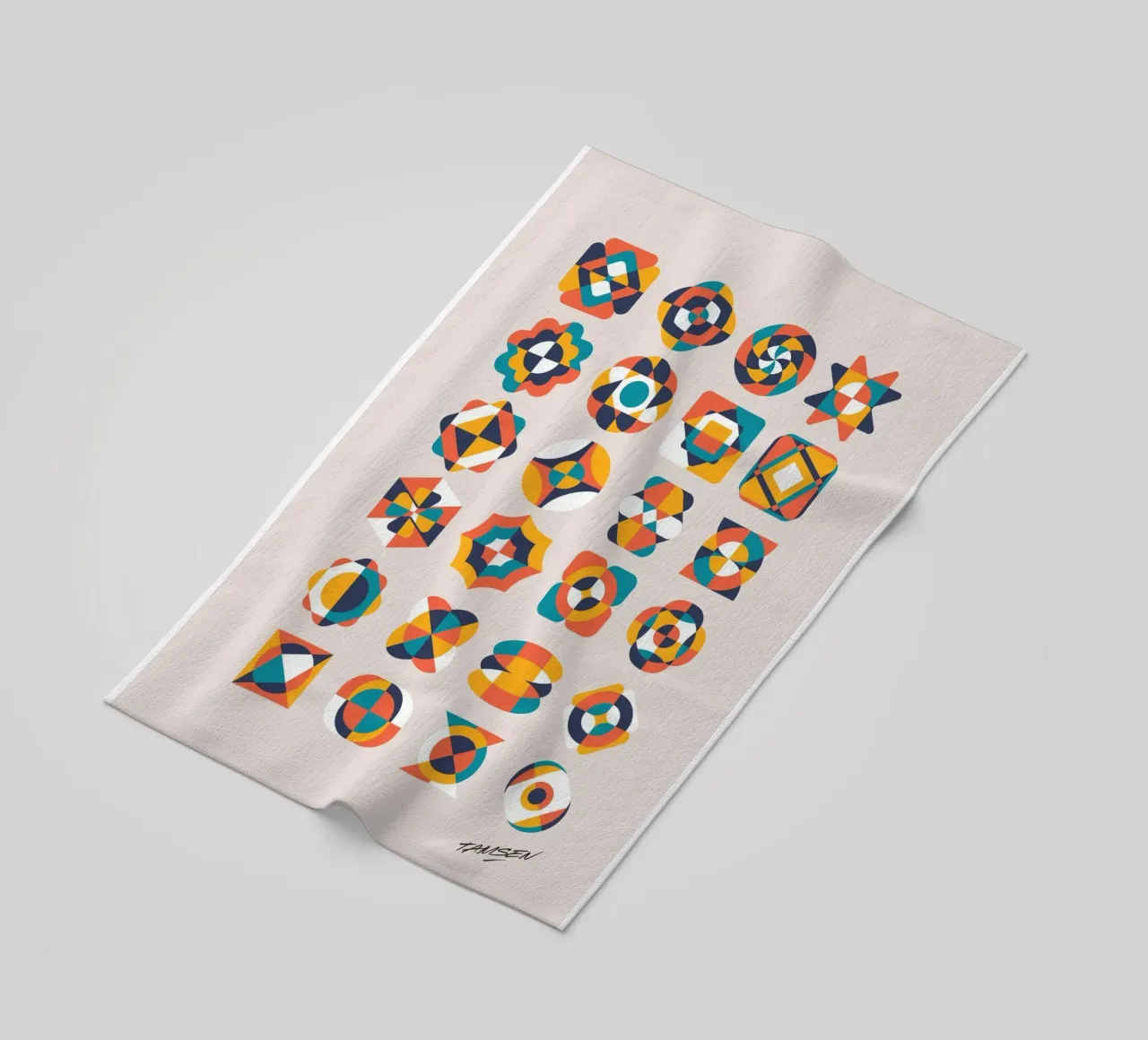 Geometrik Vintage telo mare da Tamsen Design