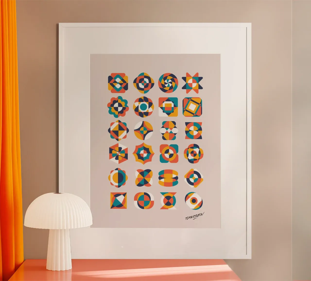 Geometrik Vintage carta hahnemühle da Tamsen Design