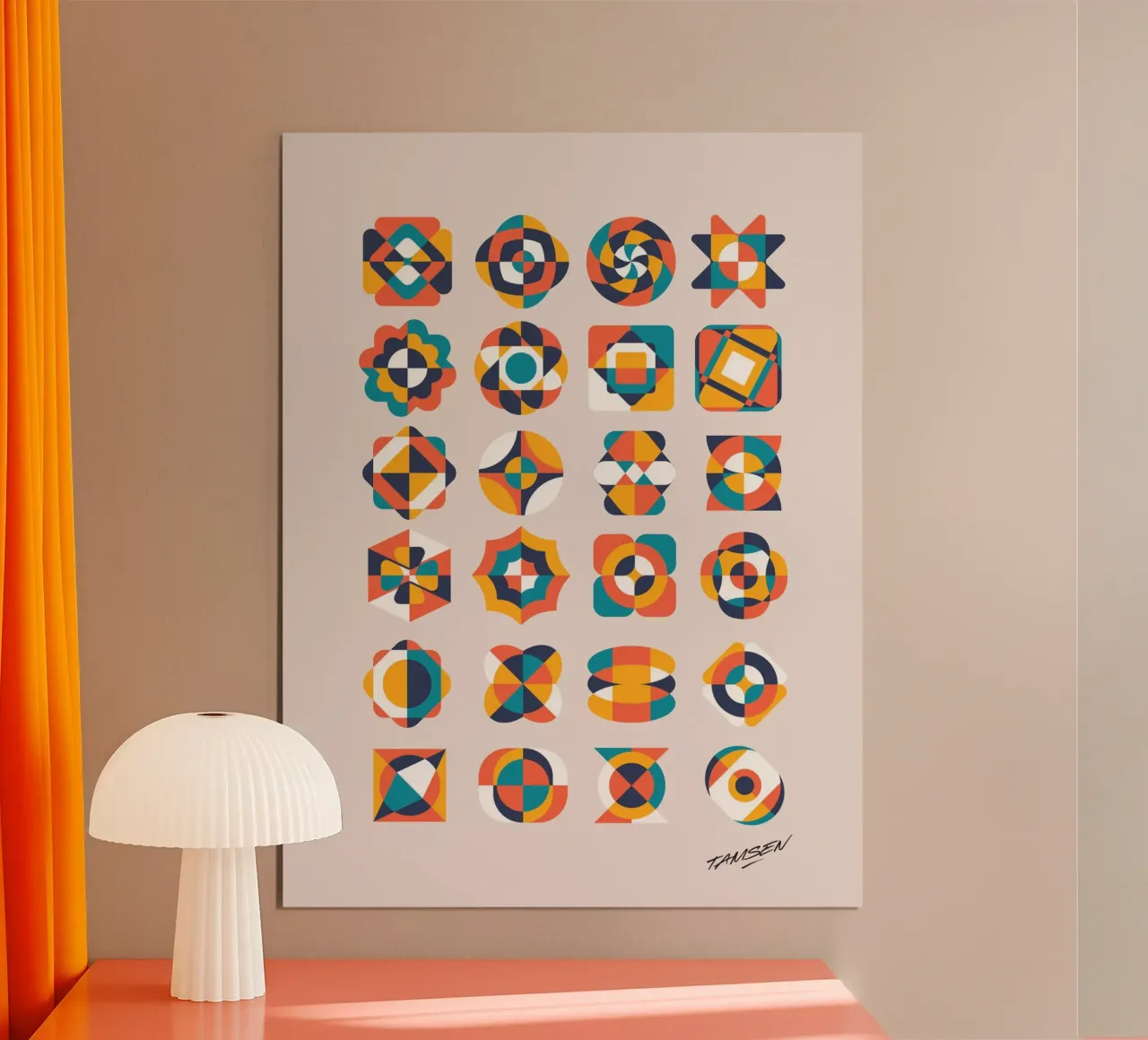 Geometrik Vintage carta hahnemühle da Tamsen Design