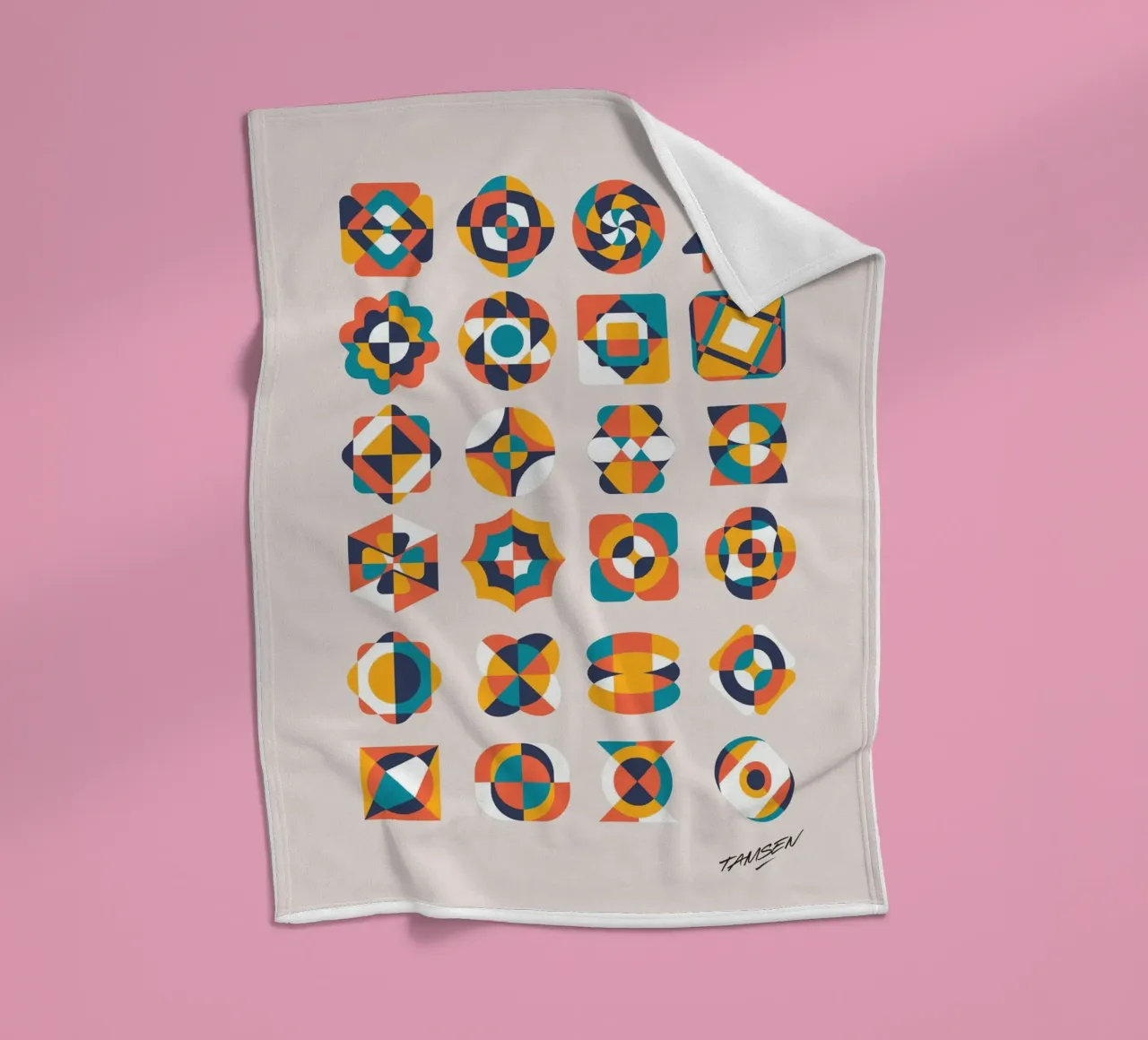 Geometrik Vintage coperta in pile da Tamsen Design