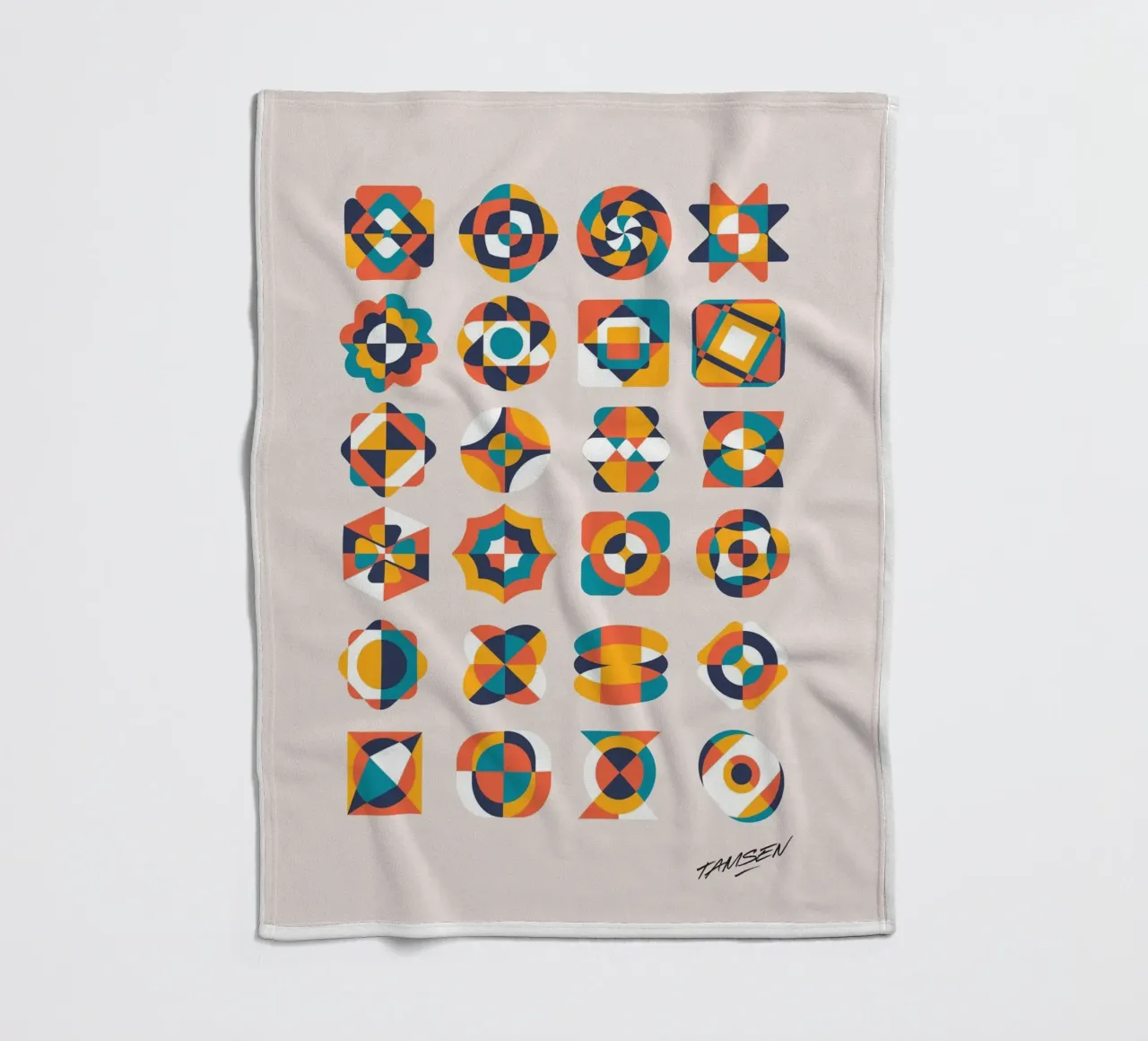 Geometrik Vintage coperta in pile da Tamsen Design