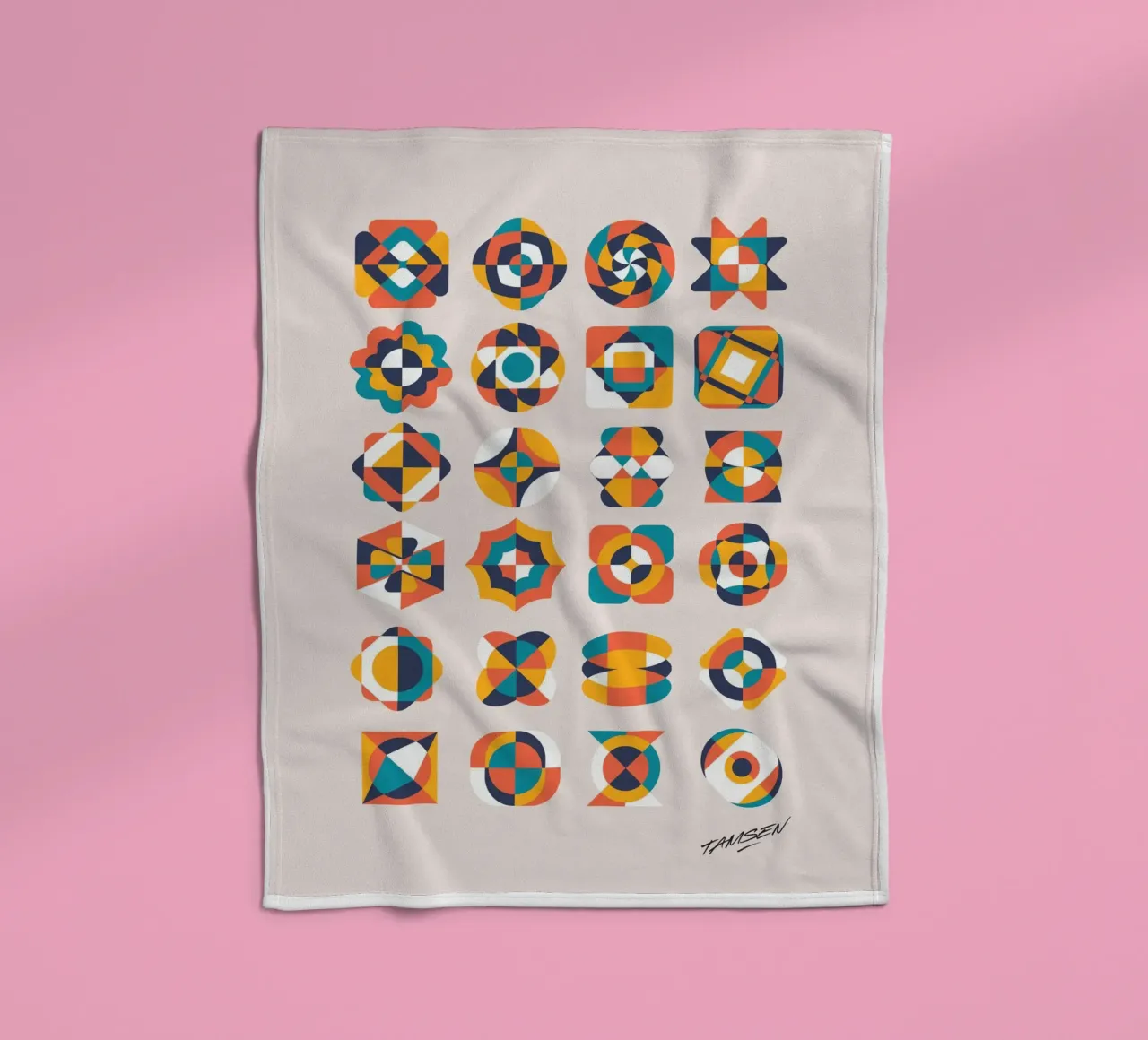 Geometrik Vintage coperta in pile da Tamsen Design