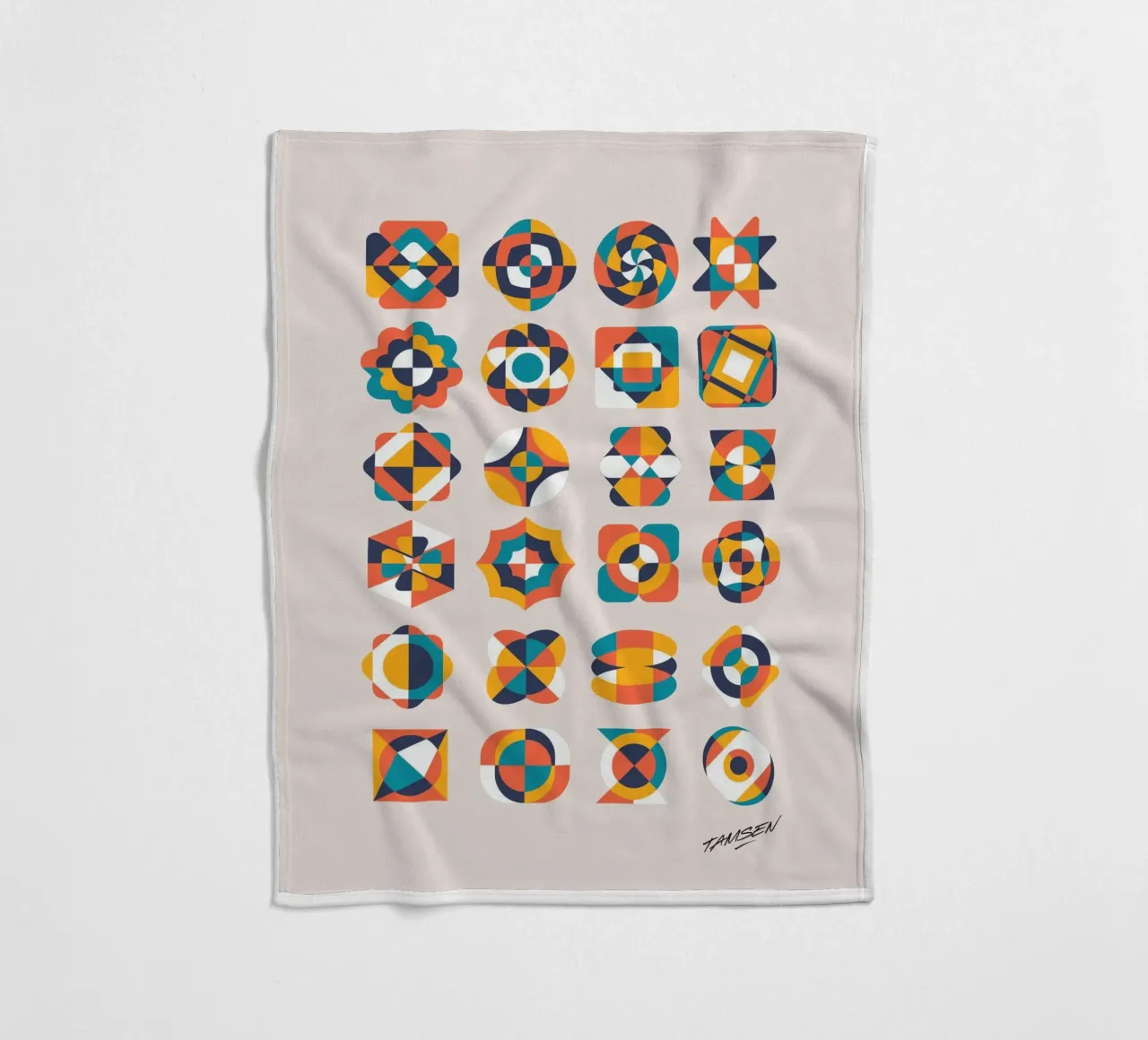 Geometrik Vintage coperta in pile da Tamsen Design