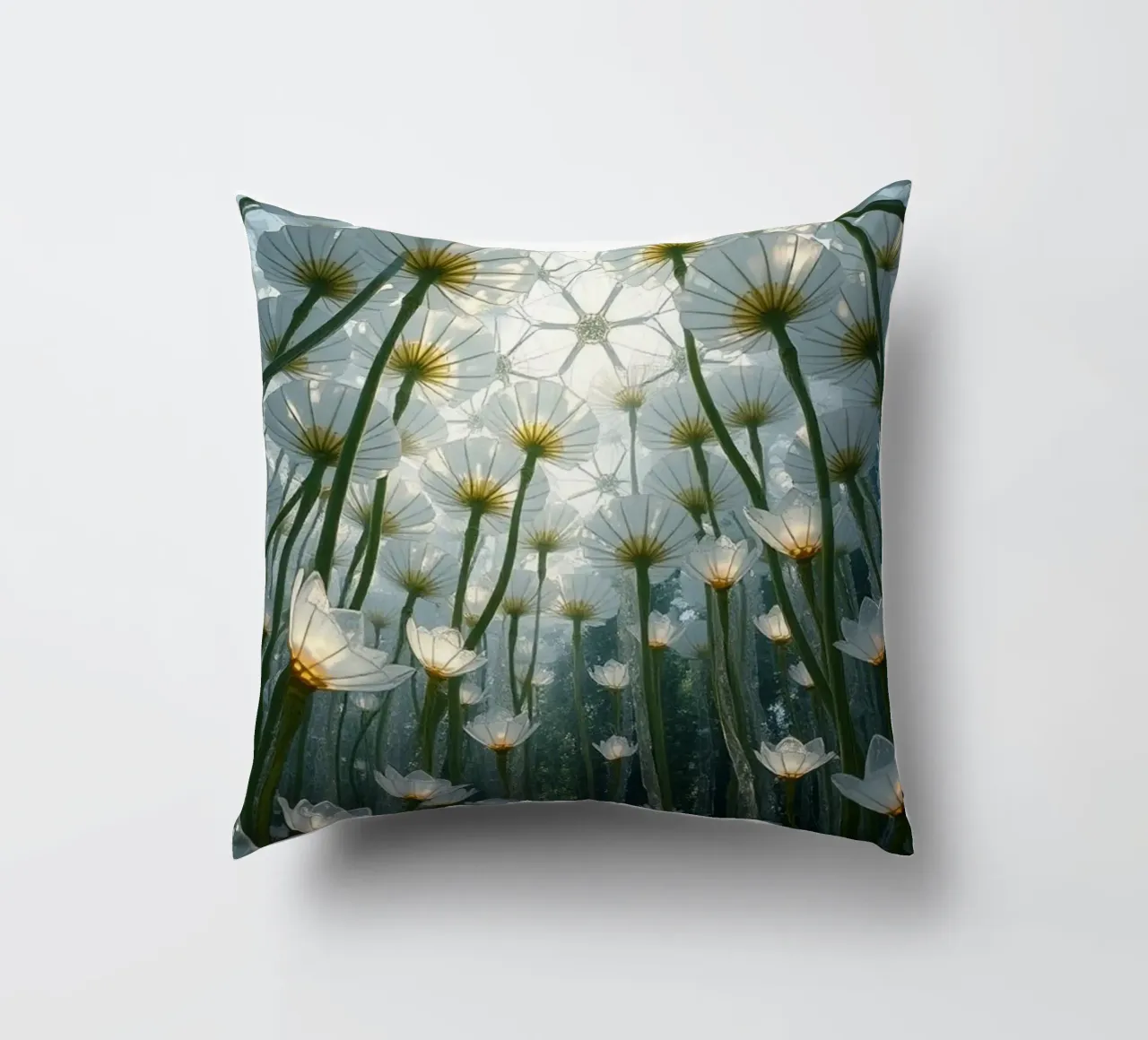 Luminari radiosi: Uno sguardo abbagliante cuscino da Artistic-shop