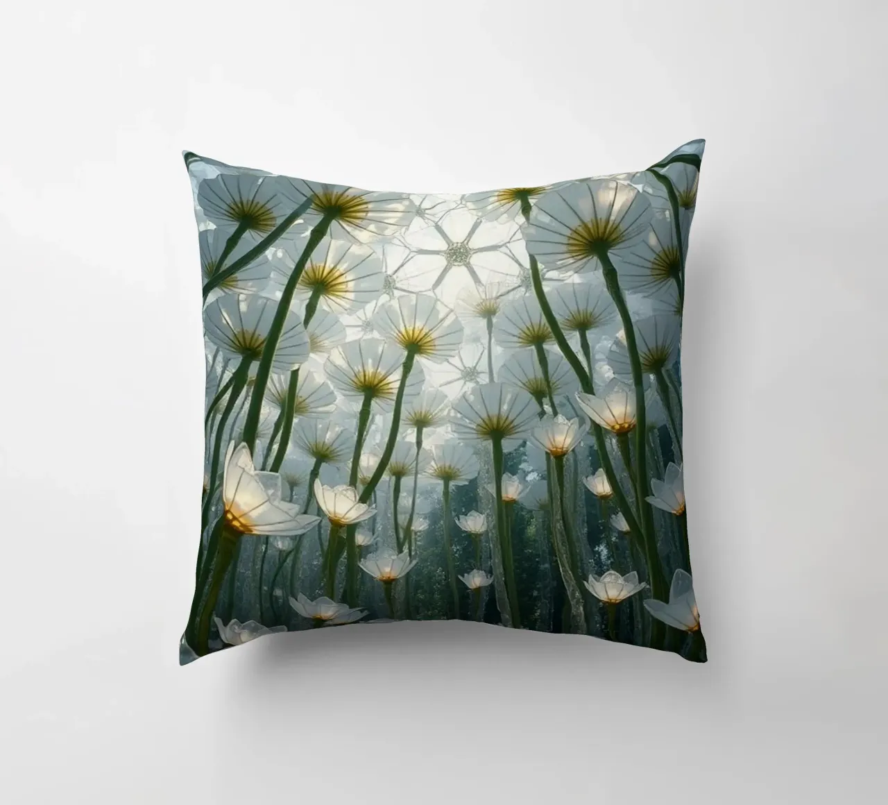 Luminari radiosi: Uno sguardo abbagliante cuscino da Artistic-shop