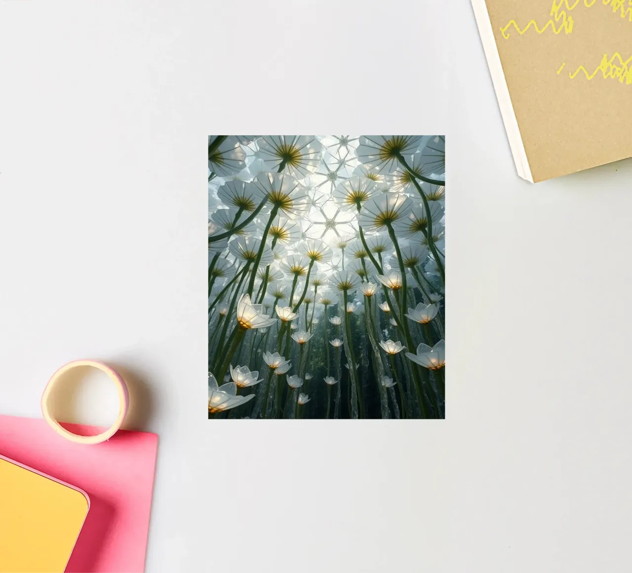 Luminari radiosi: Uno sguardo abbagliante adesivo da Artistic-shop