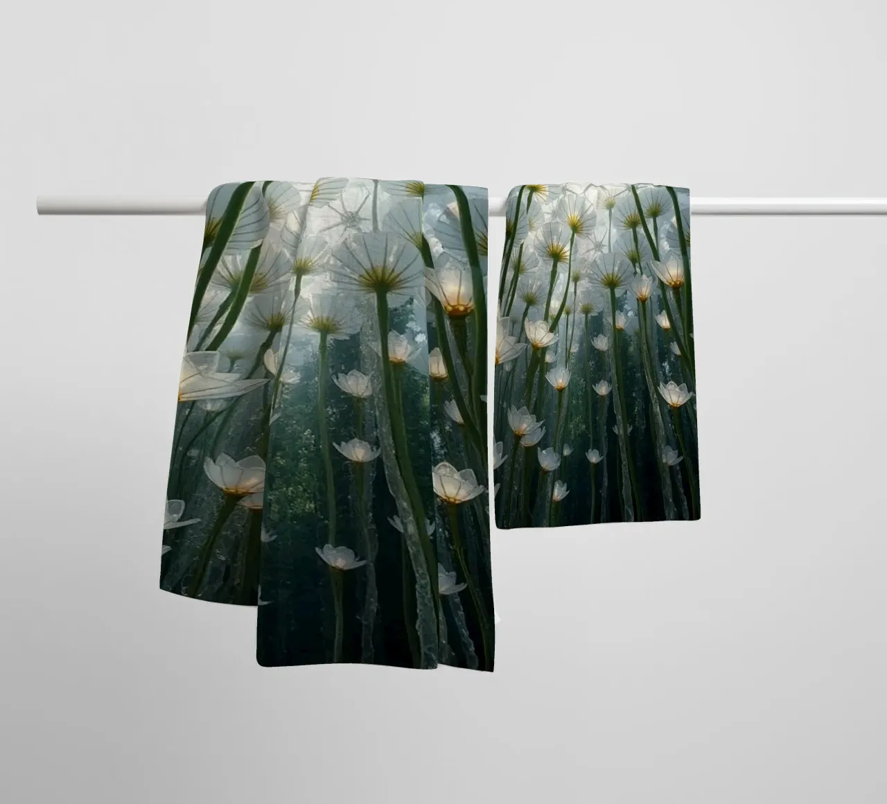 Luminarias Radiantes: Una mirada deslumbrante toalla de baño de Artistic-shop