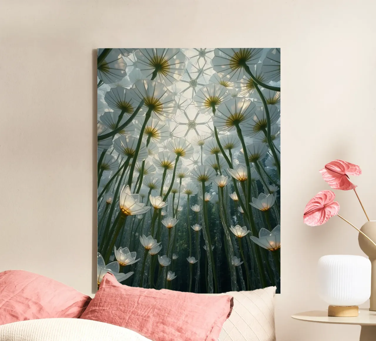 Luminari radiosi: Uno sguardo abbagliante tela da Artistic-shop