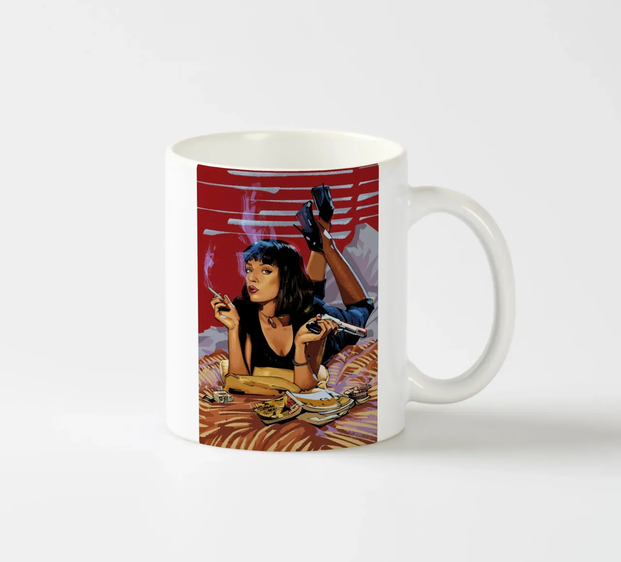 Pulp Fiction Mia tazza in ceramica da nabakumov