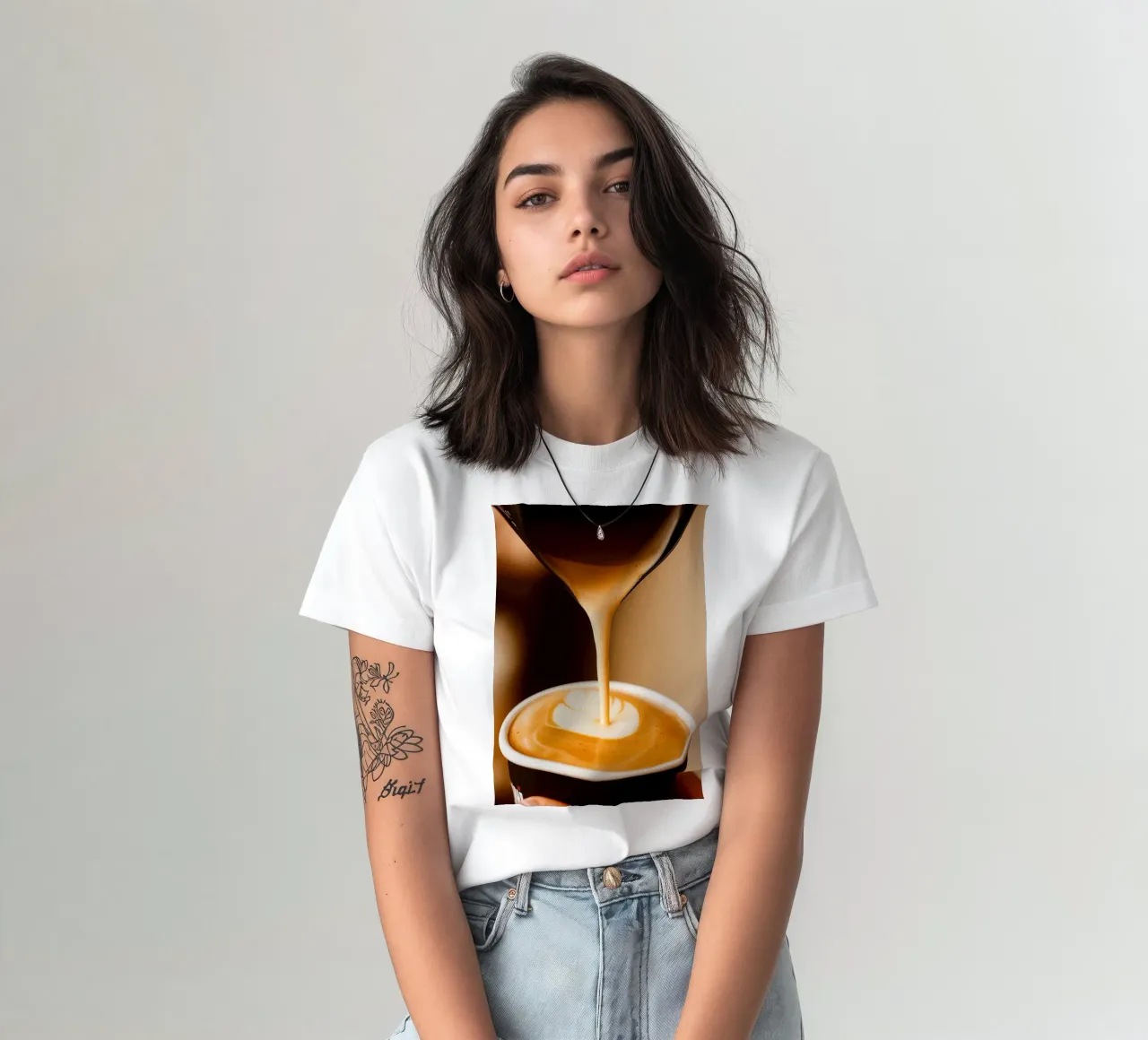 caffè cappuccino t-shirt da tamarind