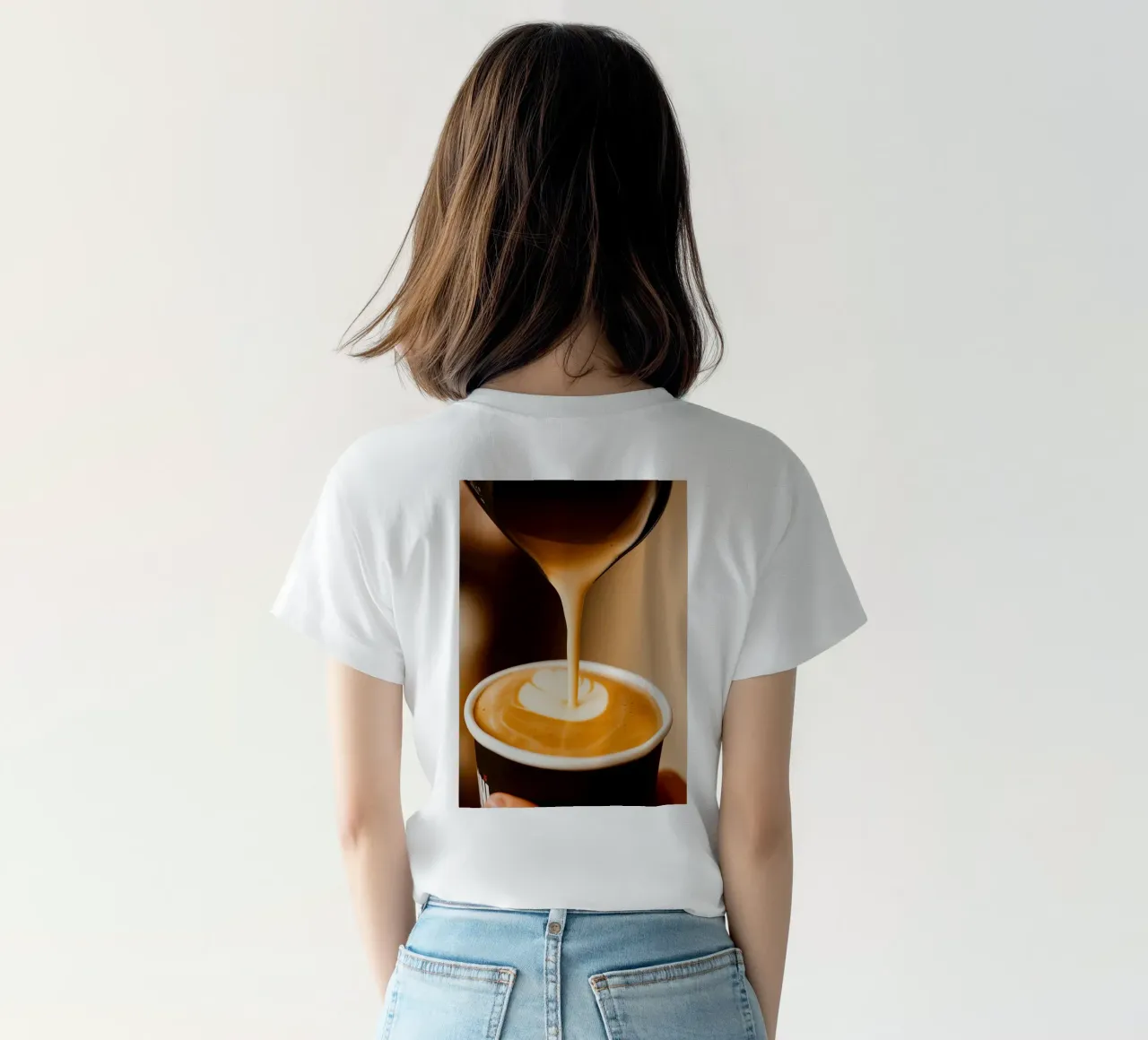 caffè cappuccino t-shirt da tamarind