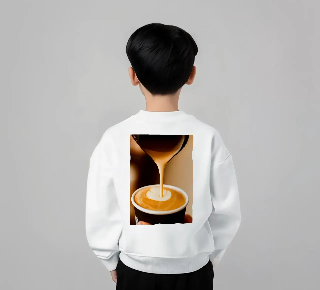 caffè cappuccino felpa bambino da tamarind