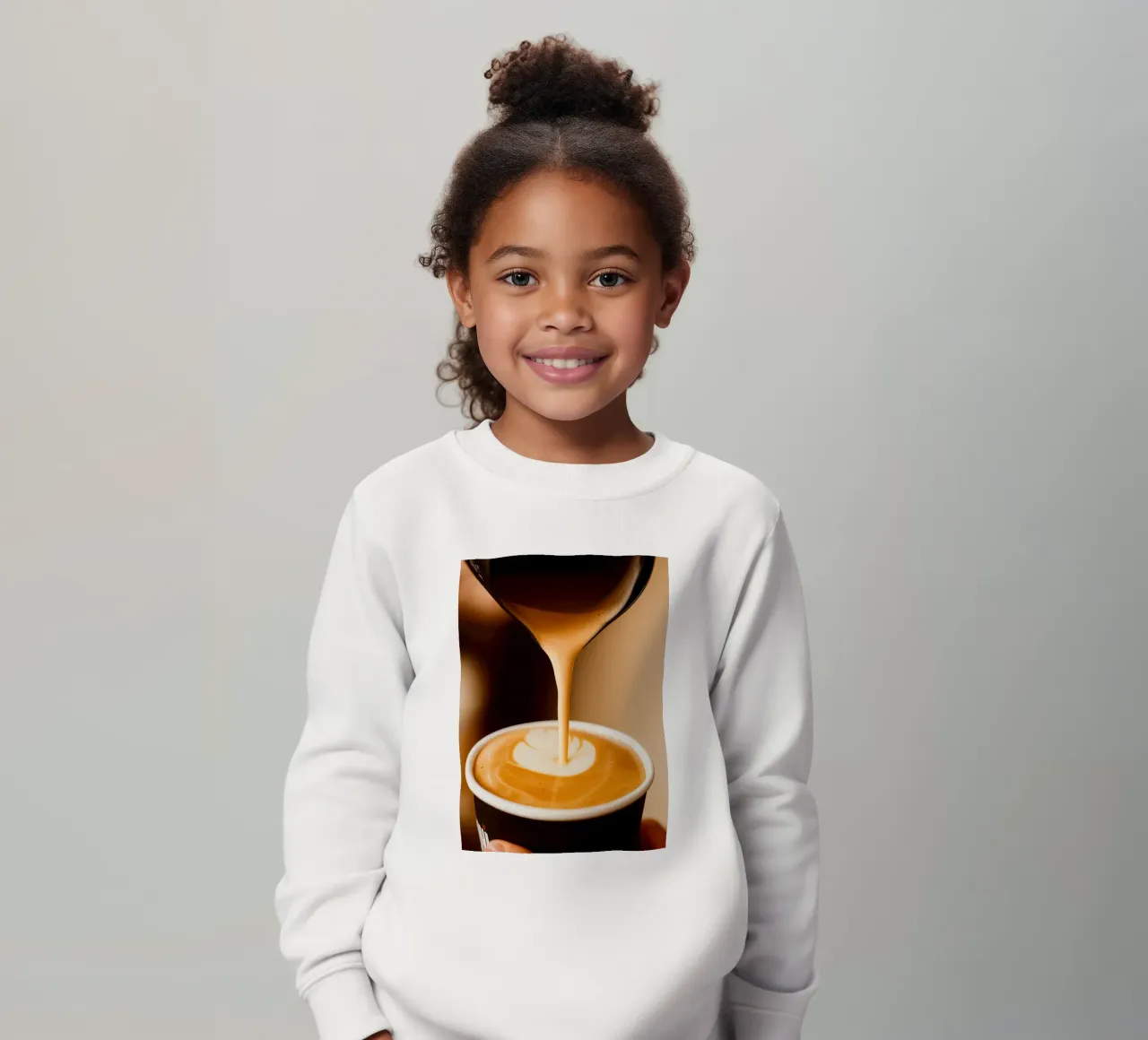 caffè cappuccino felpa bambino da tamarind